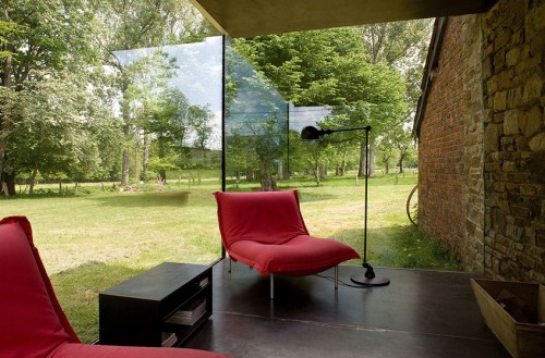 veranda cube verre