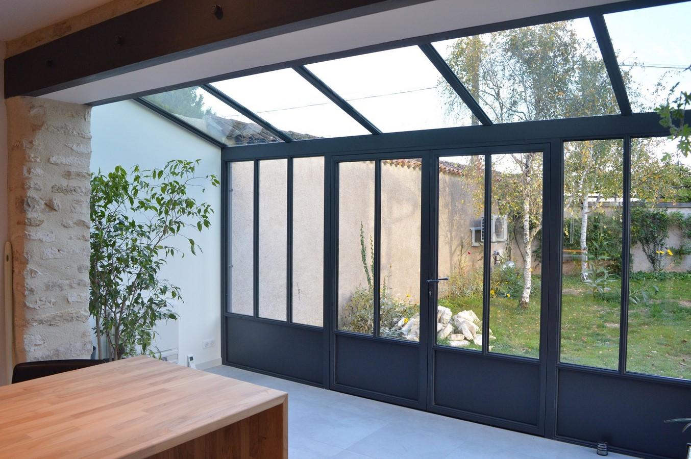veranda acier fineline