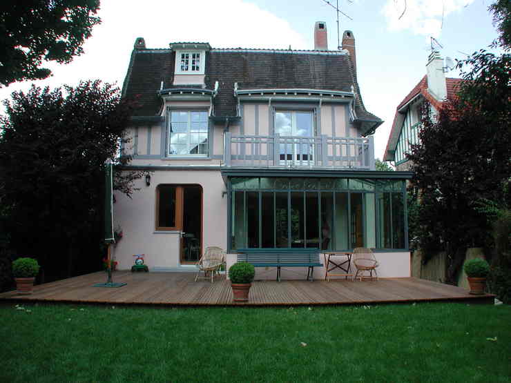 extension veranda sur maison ancienne