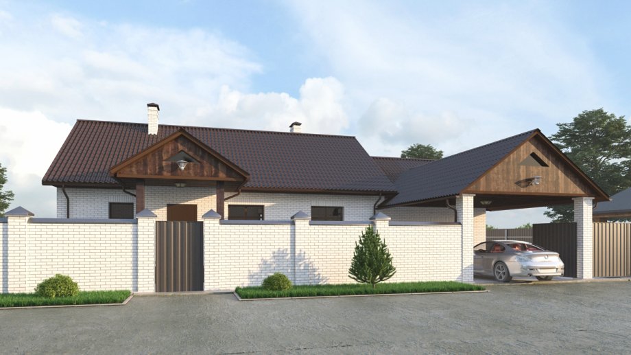 veranda avec garage