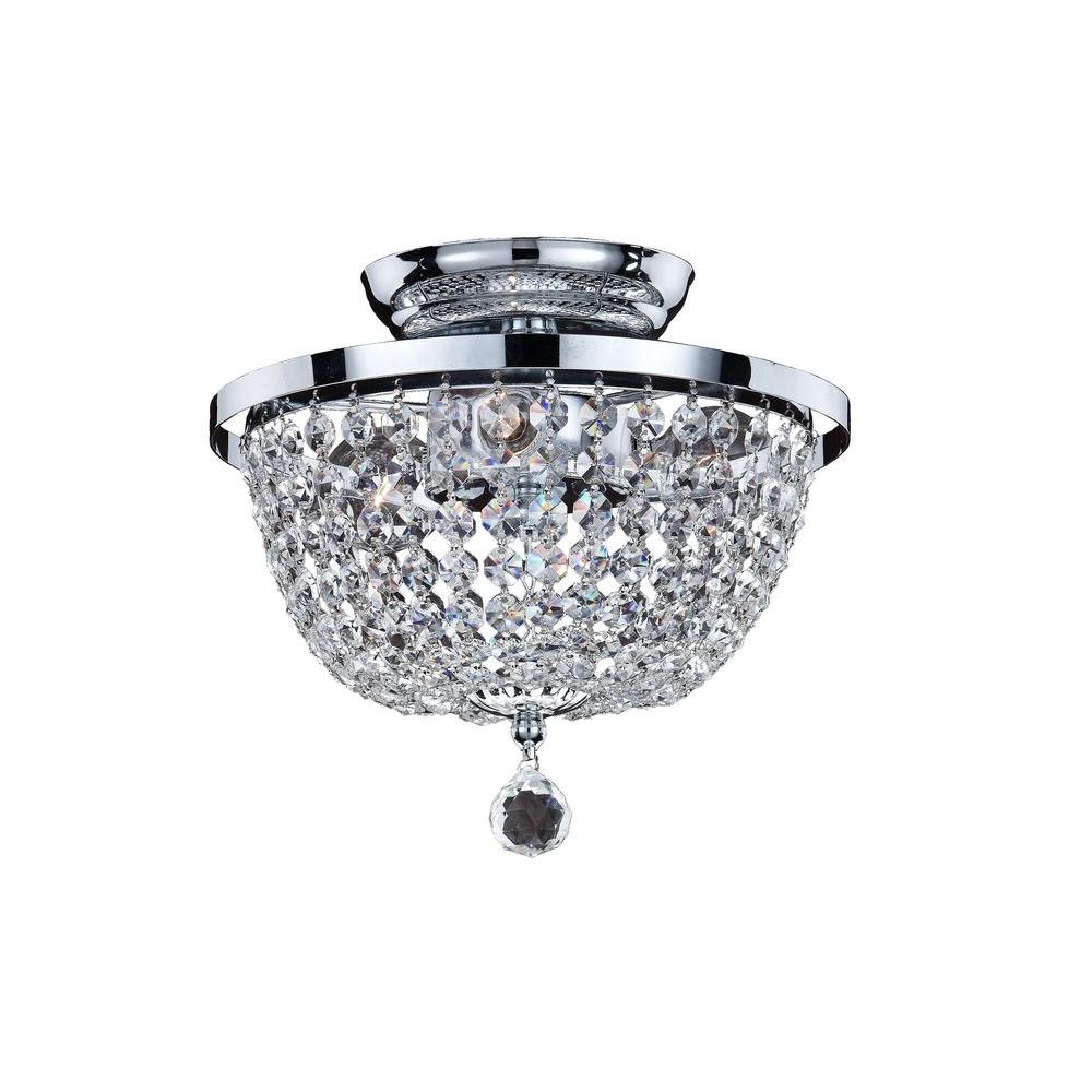 veranda 3 light ceiling silver pearl