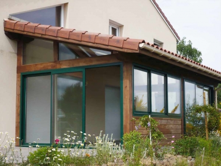 fermer une veranda en bois
