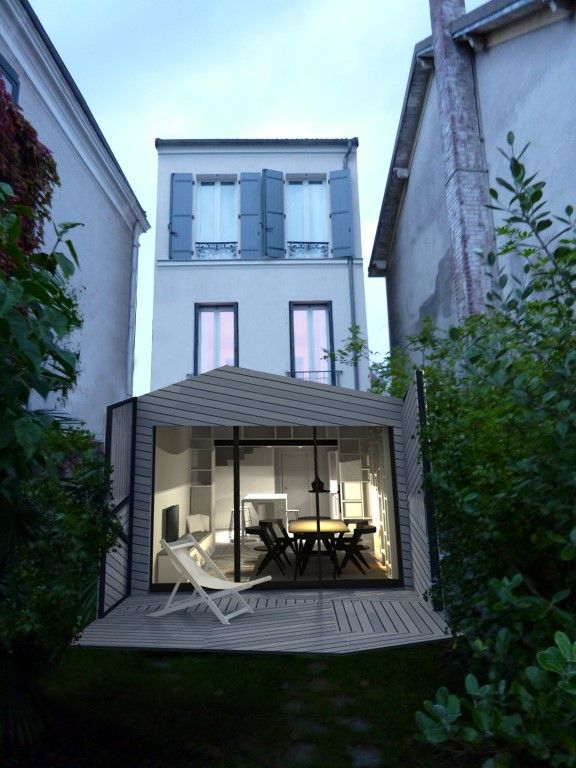 veranda pour maison mitoyenne