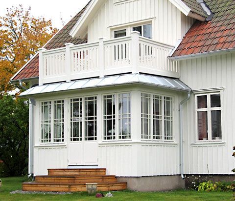 veranda bois rouge