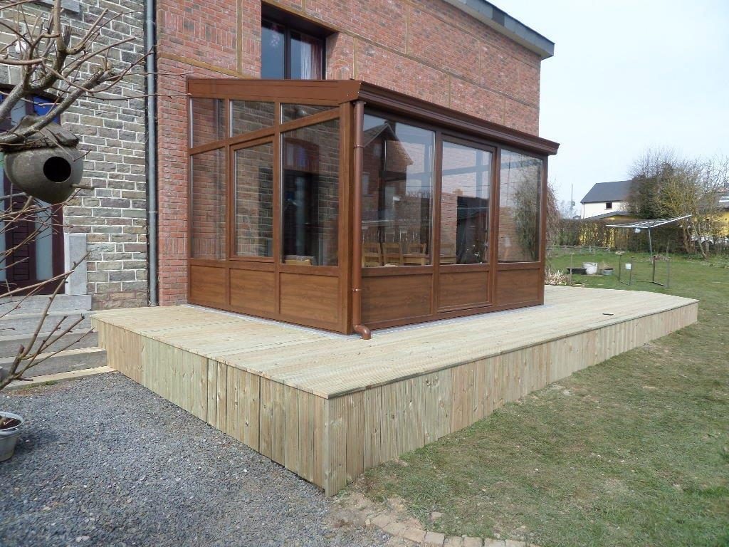 veranda plancher bois