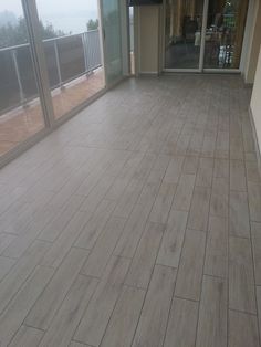 veranda parquet gris