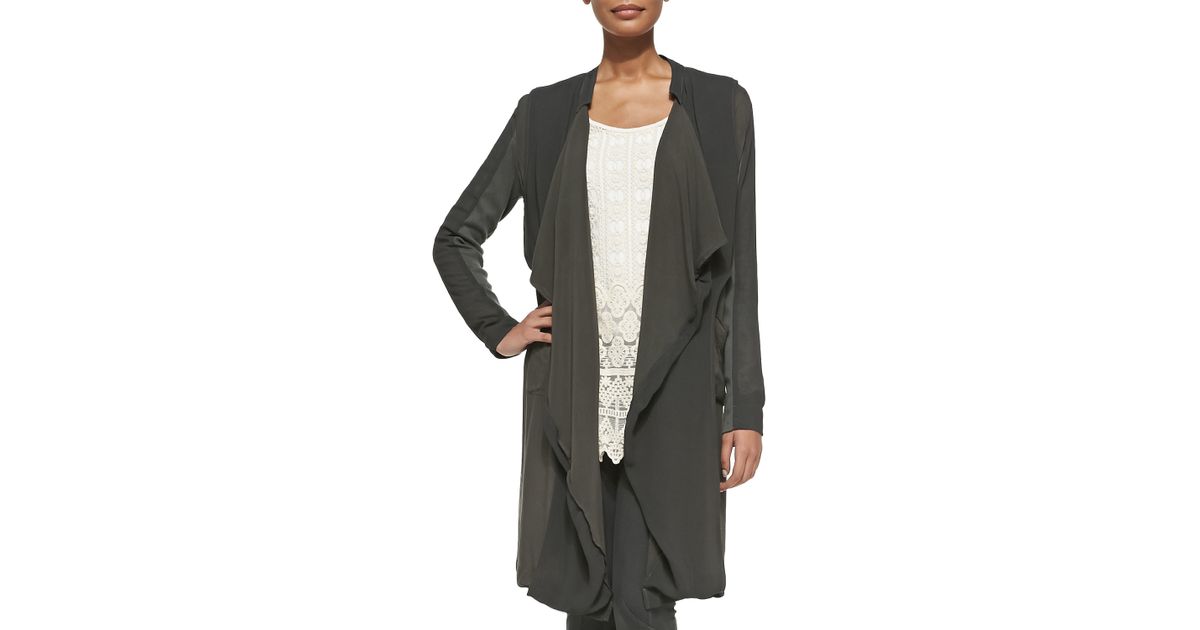 xcvi veranda combo draped jacket