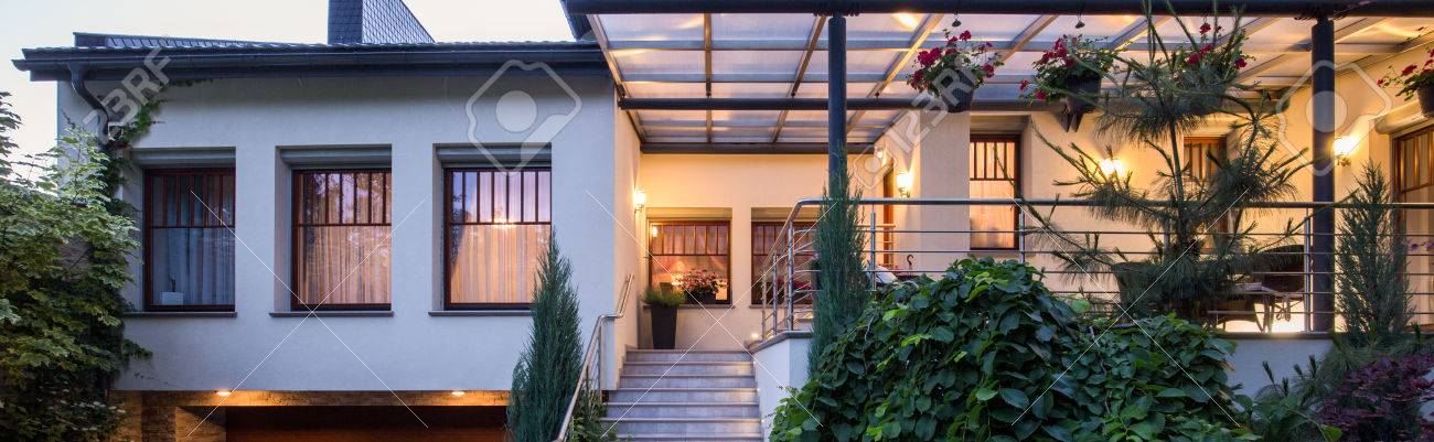 veranda luxe contemporain