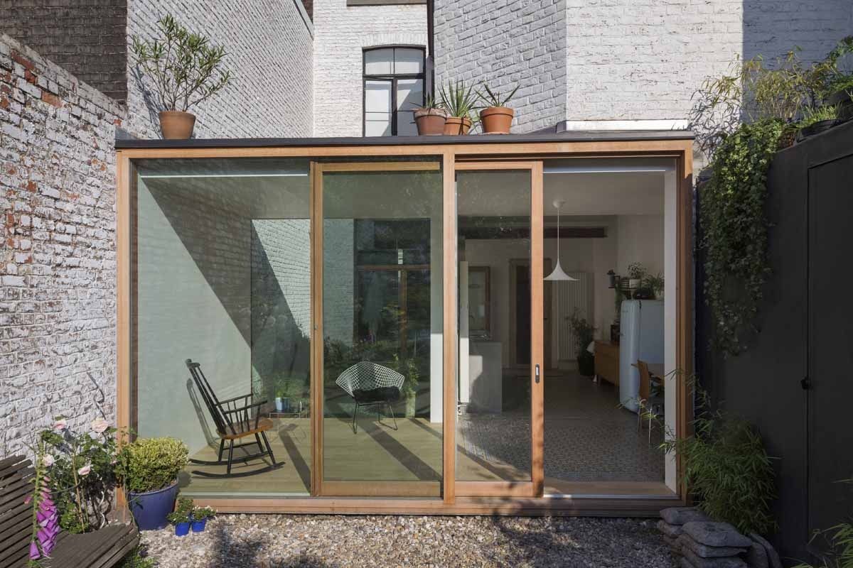 veranda cube verre
