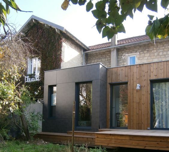 extension maison veranda bois