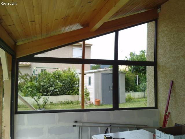 fermeture veranda en bois