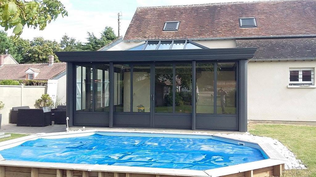 veranda bord piscine
