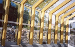 veranda en lamellÃ© collÃ©