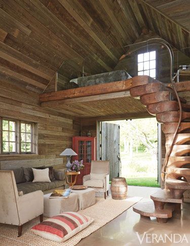 veranda magazine log cabin