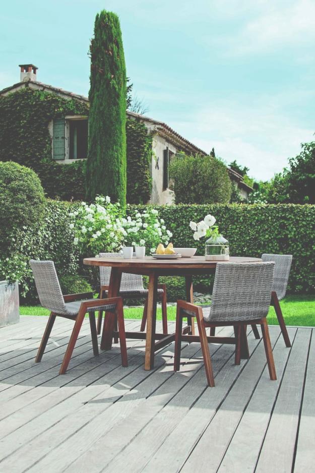 table de veranda jardin