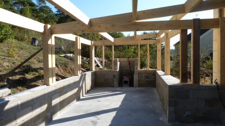 veranda structure beton