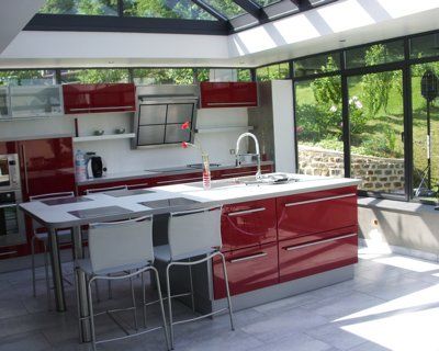 veranda moderne cuisine