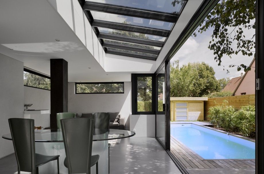 veranda terrasse piscine