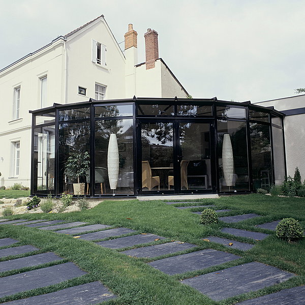 veranda angle maison