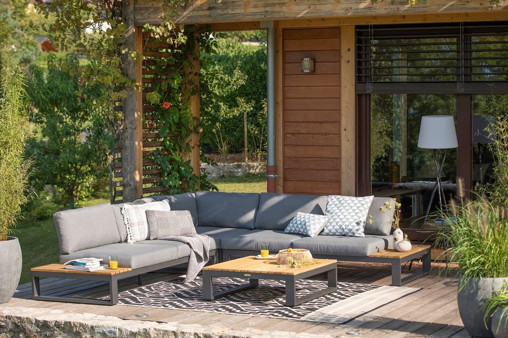 canape d'angle pour veranda