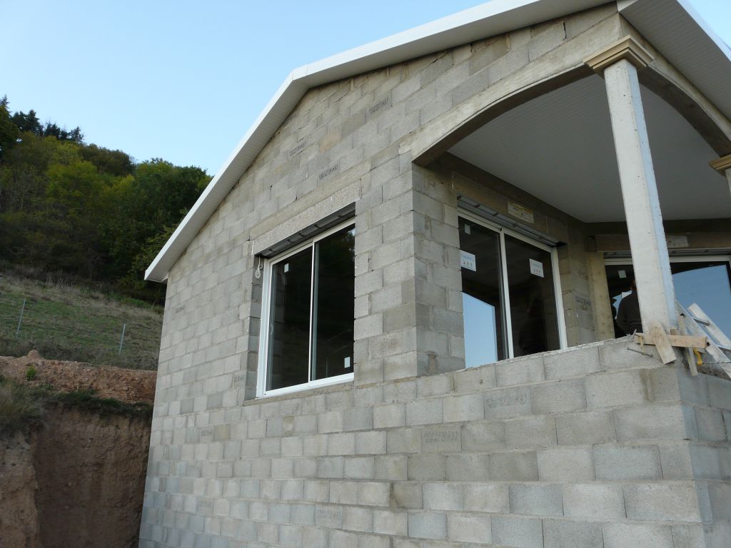 veranda poteau beton