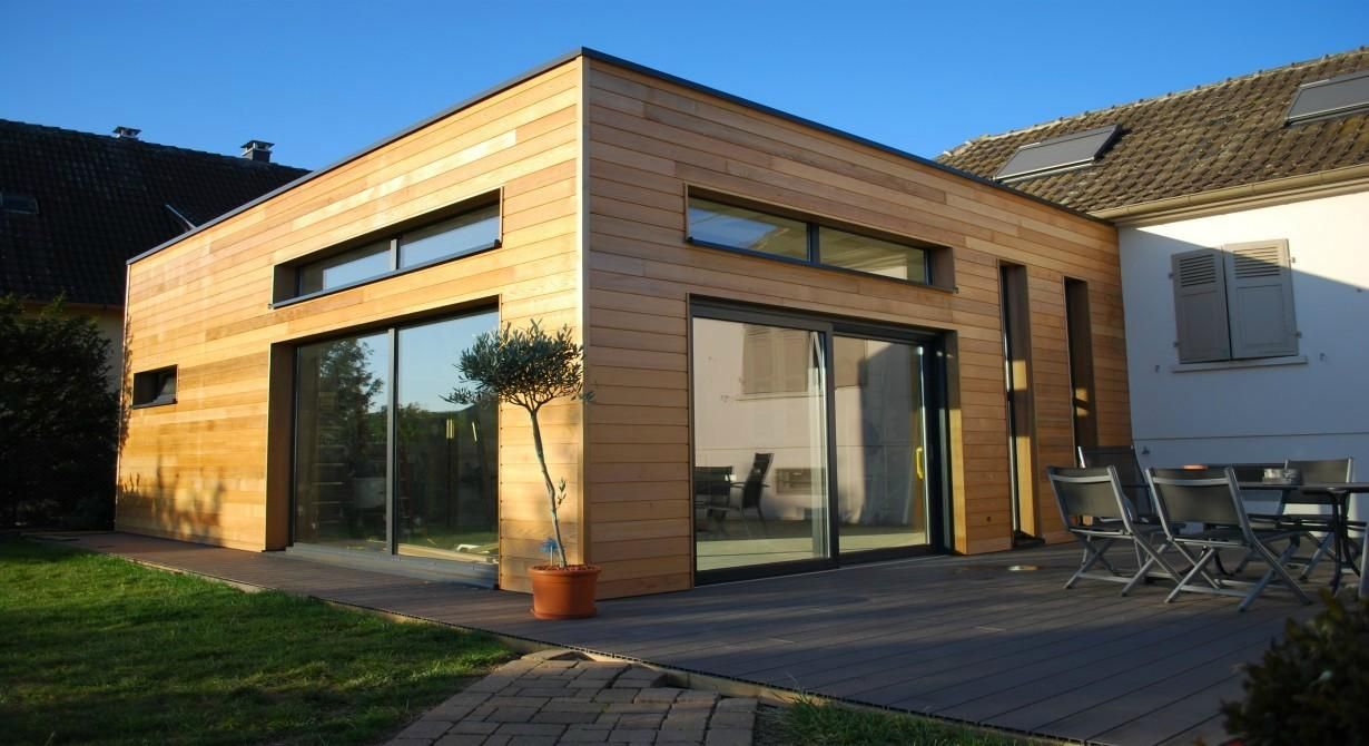 extension maison veranda bois