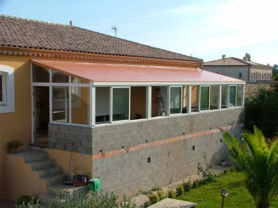 veranda alu sur muret