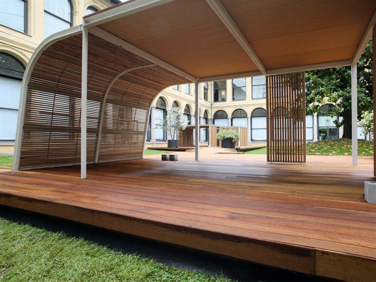 veranda kiosque bois