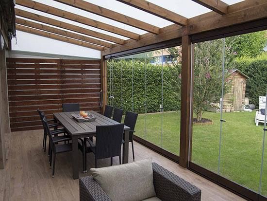 retractable glass veranda