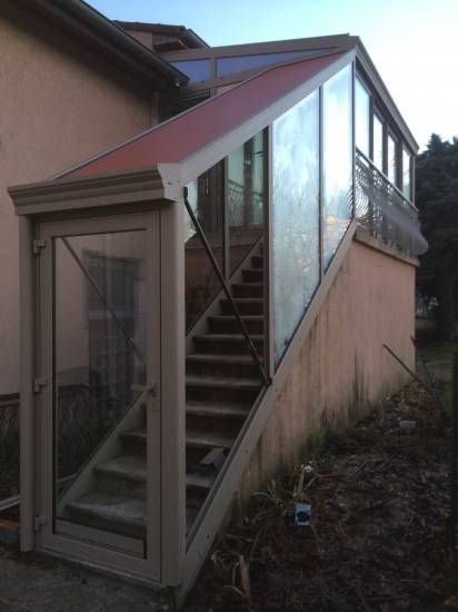 veranda escalier exterieur
