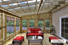 construction de veranda en bois