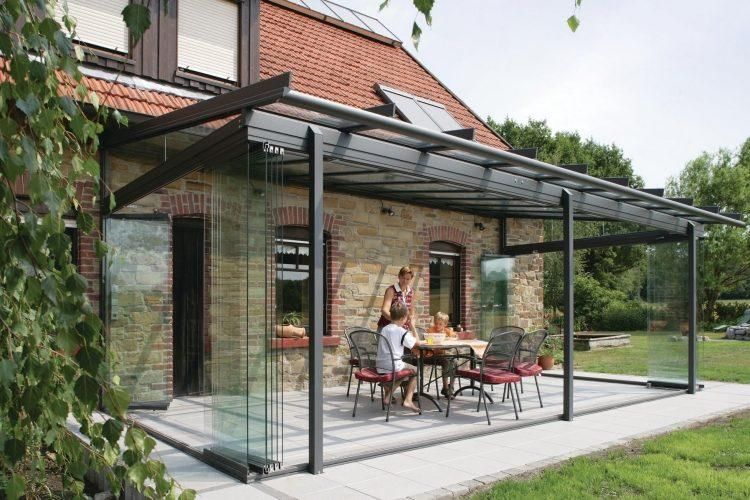 veranda adossÃ©e au mur