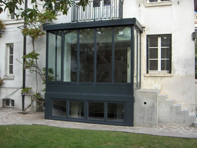 veranda avec escalier interieur