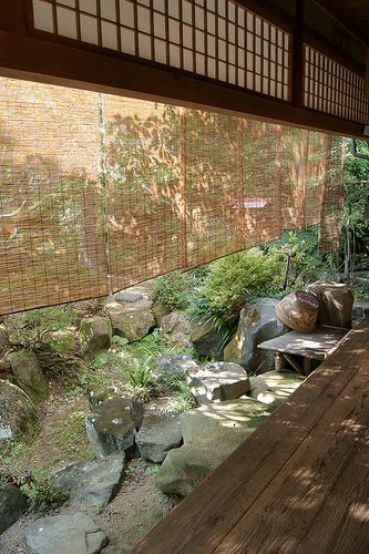 veranda jardin japonais