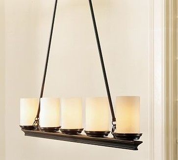 veranda linear chandelier bronze finish