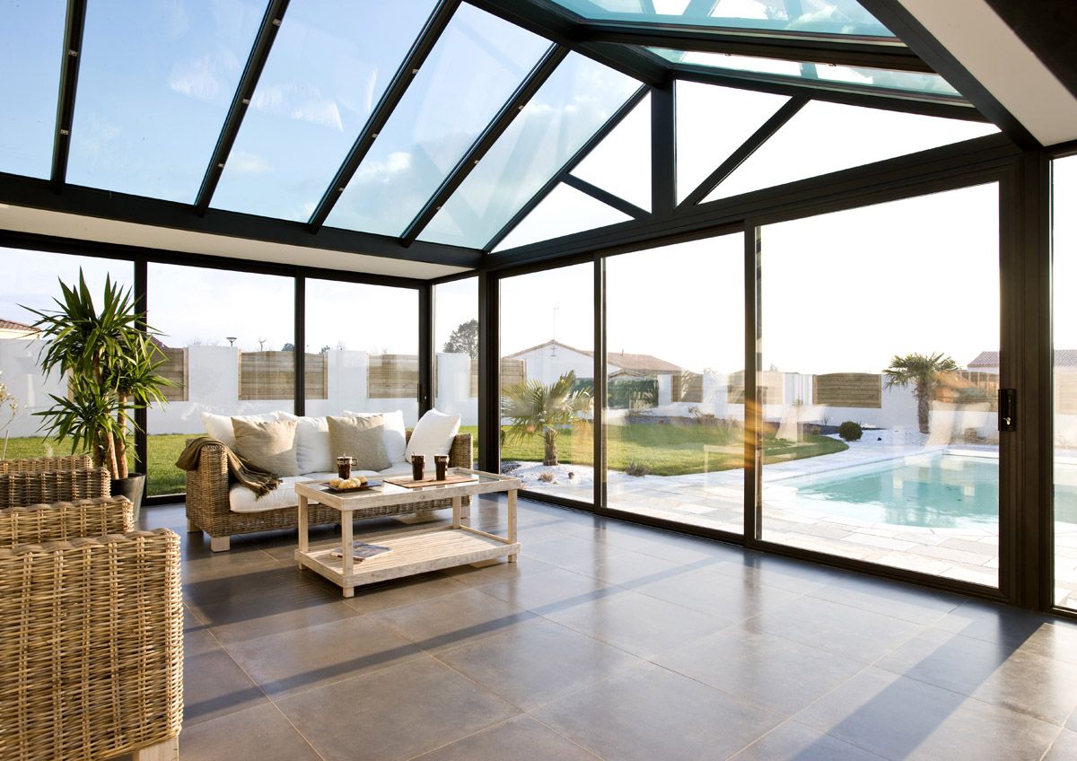 veranda aluminium piscine