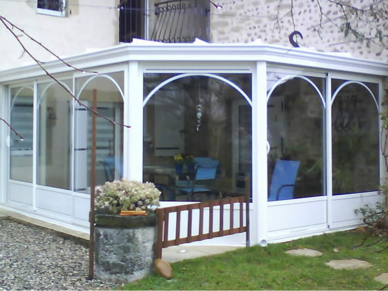 veranda alu bleu