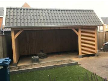 veranda achter garage