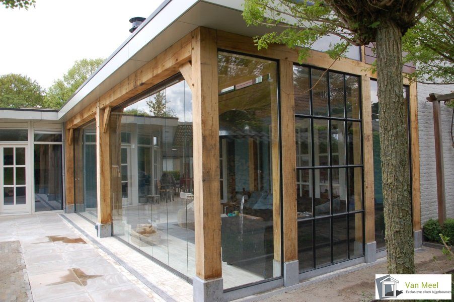 veranda bois luxe