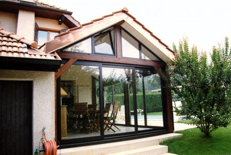 veranda bois savoie
