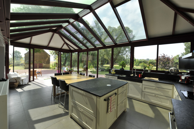 amenagement veranda cuisine