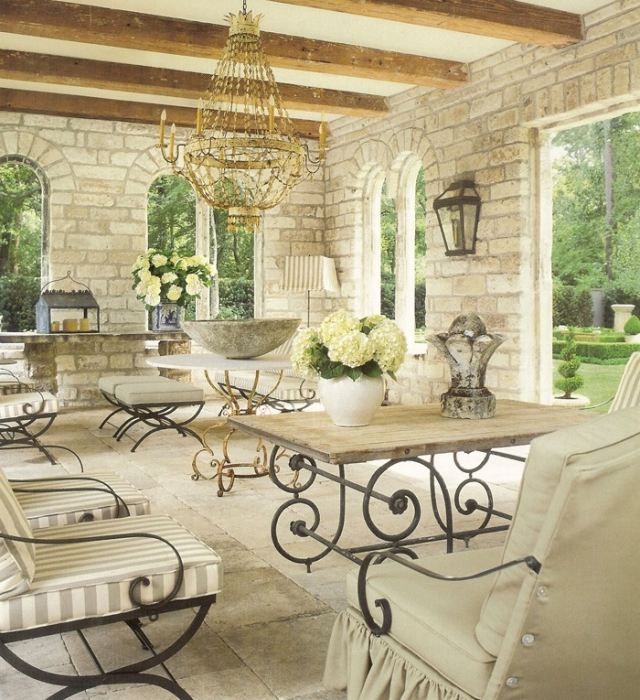 mobilier de veranda en fer forge