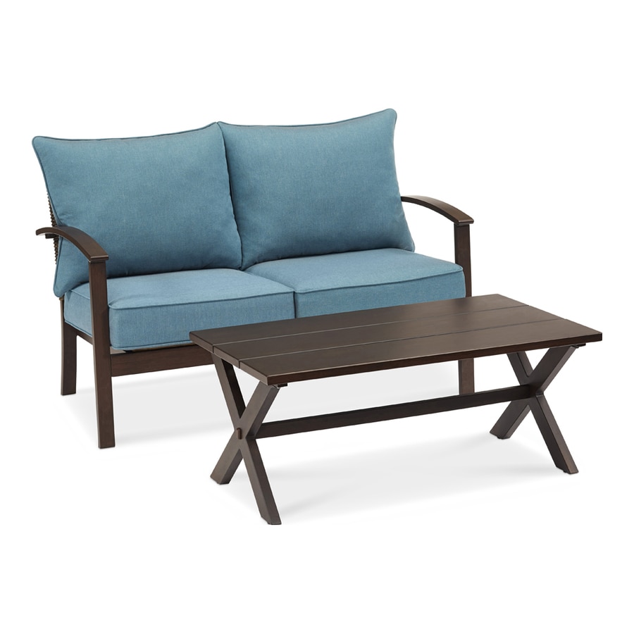 crosley veranda metal patio sofa glider