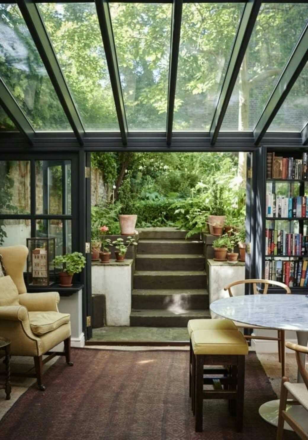 veranda sur jardin