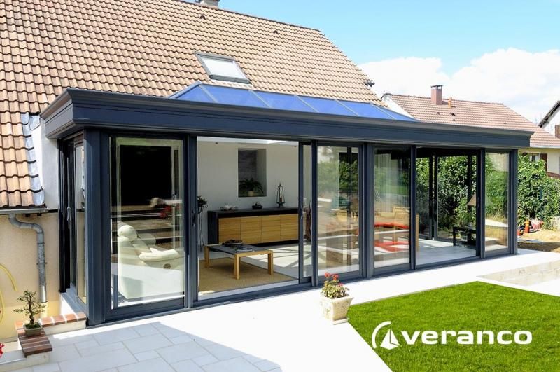 veranda hauteur sous plafond