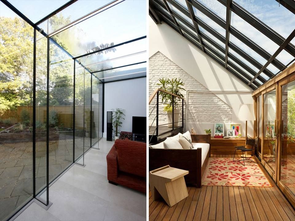 veranda bois toiture verre