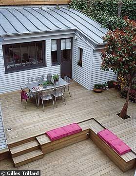 veranda chalet jardin