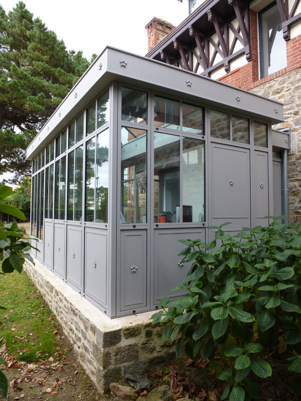 veranda acier aquitaine