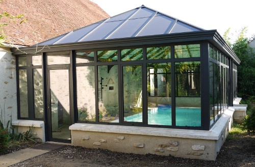 extension maison veranda piscine