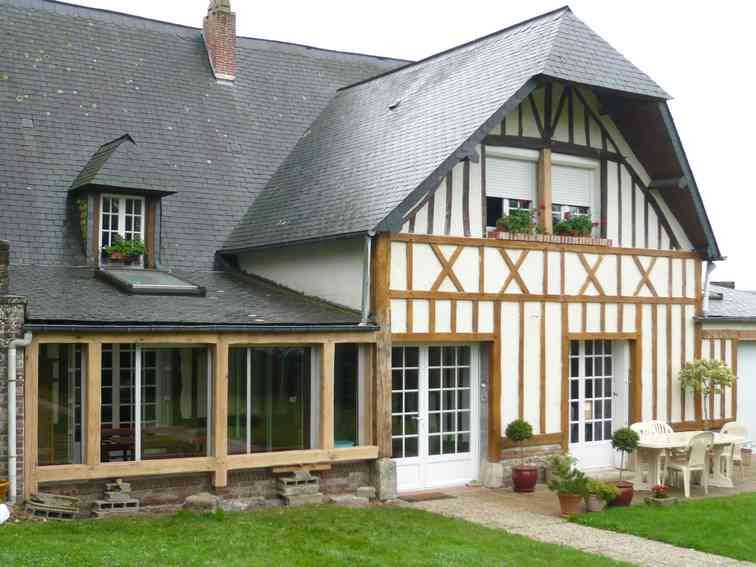 veranda maison colombage